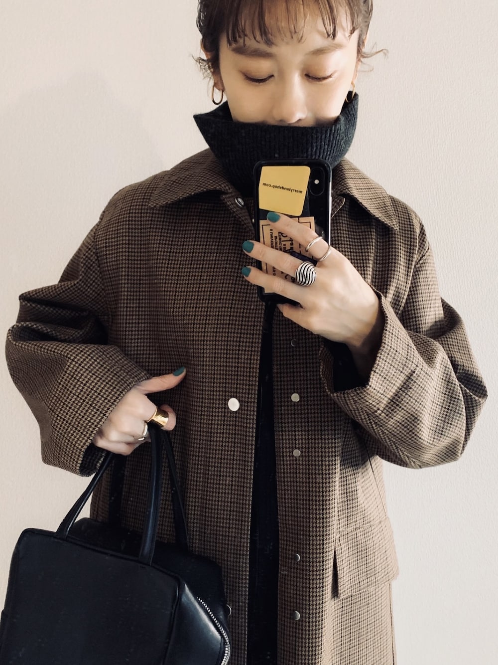 MACPHEE マカフィー ウールボンディングフーデットステンカラーコート 別注】MACKINTOSH GRANISH ウールボンディング フーデッドコート