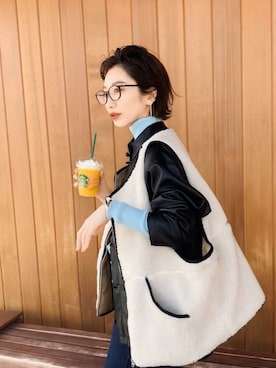 「SUPP.（サップ）のアイテム」を使った、TOMOKAさん（レディース・162cm）の春コーディネート