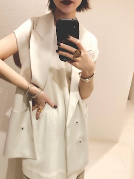 「IDEALITE（イディアライト）のアイテム」を使った、TOMOKAさん（レディース・162cm）の春コーディネート