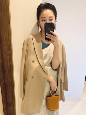 「IDEALITE（イディアライト）のアイテム」を使った、TOMOKAさん（レディース・162cm）の春コーディネート