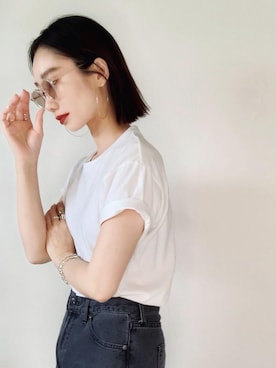 「IDEALITE（イディアライト）のアイテム」を使った、TOMOKAさん（レディース・162cm）の夏コーディネート