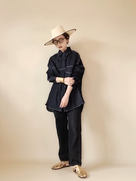 「antiqua（アンティカ）のアイテム（ジャケット/アウター）」を使った、TOMOKAさん（レディース・162cm）の夏コーディネート