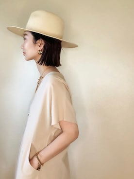 「D.U.E（ディー・ユー・イー）のアイテム」を使った、TOMOKAさん（レディース・162cm）の夏コーディネート