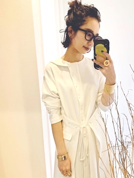 「LAKOLE（ラコレ）のアイテム（アクセサリー）」を使った、TOMOKAさん（レディース・162cm）の夏コーディネート
