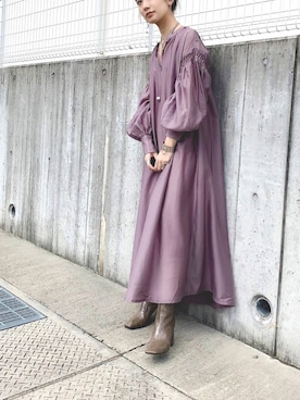 「ASTRAET（アストラット）のアイテム（アクセサリー）」を使った、TOMOKAさん（レディース・162cm）の秋コーディネート
