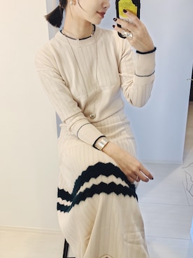 「ASTRAET（アストラット）のアイテム（アクセサリー）」を使った、TOMOKAさん（レディース・162cm）の秋コーディネート