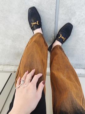 「LOVE BY e.m. （ラブバイイーエム）のアイテム」を使った、TOMOKAさん（レディース・162cm）の秋コーディネート