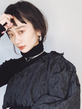 「LOVE BY e.m. （ラブバイイーエム）のアイテム」を使った、TOMOKAさん（レディース・162cm）の秋コーディネート