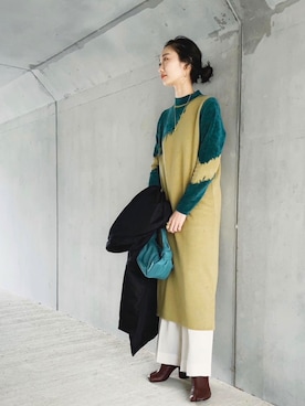 TOMOKAさん(レディース・162cm)の冬コーディネート