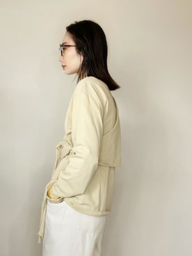 「AZUL ENCANTO（アズールエンカント）のアイテム（Tシャツ/カットソー）」を使った、TOMOKAさん（レディース・162cm）の冬コーディネート