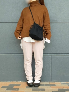 「カンフーシューズ」｜𝕛𝕦𝕟𝕔𝕠 さん（レディース・160cm）の春コーディネート