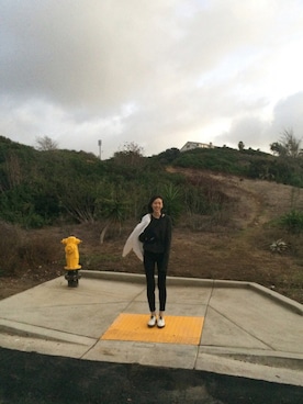 「fannypack」｜「アイテム（ジャケット/アウター）」を使った、Corinna さん（レディース・173cm）の秋コーディネート