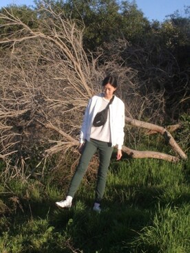 「fannypack」｜「アイテム（ジャケット/アウター）」を使った、Corinna さん（レディース・173cm）の冬コーディネート