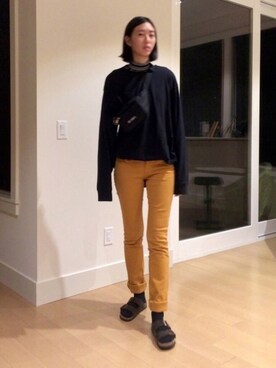 「fannypack」｜Corinna さん（レディース・173cm）の冬コーディネート