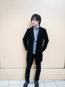 「MK MICHEL KLEIN HOMME （エムケーミッシェルクランオム）のアイテム（ジャケット/アウター）」を使った、mahuyuさん（メンズ・175cm）の冬コーディネート
