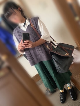 「FRP（エフアールピー）のアイテム」を使った、げってぃさん（レディース・153cm）の秋コーディネート