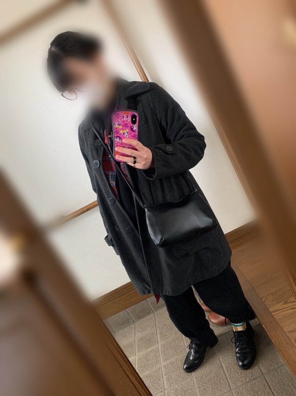 「RAY CASSINの天然石リング（リング、パープル系）」を使った、げってぃさん（レディース・152cm）の冬コーディネートの1枚目の写真