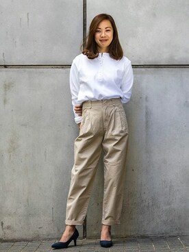 GapJapanさん（レディース・157cm）の冬コーディネート