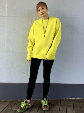 「アクティブ」｜「アイテム（スウェット）」を使った、GapJapanさん（レディース・161cm）の秋コーディネート