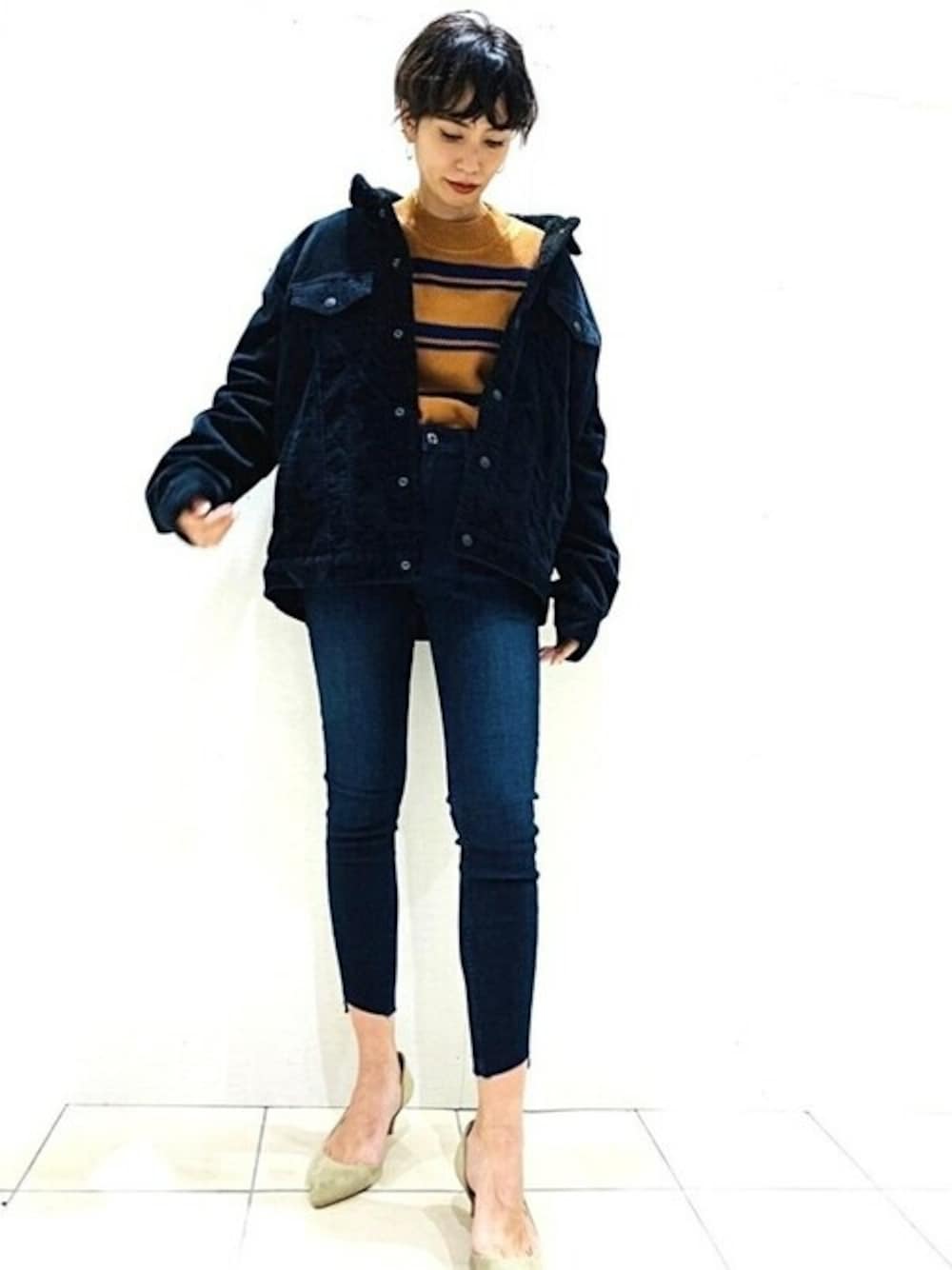 cootie コーデュロイボアキャトルマンジャケット COOTIE PRODUCTIONS - Corduroy Cattleman Jacket (BLACK×BEIGE