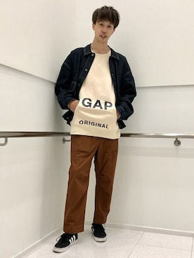 GapJapanさん（メンズ・185cm）の秋コーディネート