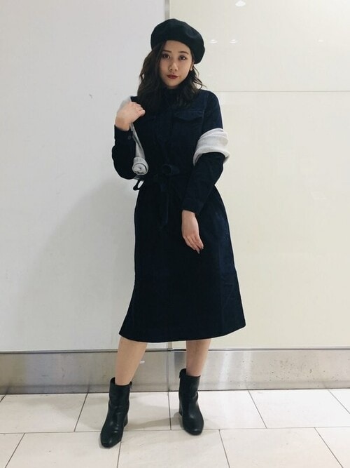 セール】コーデュロイ ミディシャツワンピース（ワンピース）｜GAP