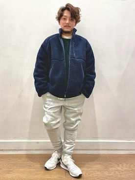 「GAP（ギャップ）のアイテム（ブルゾン）」を使った、GapJapanさん（メンズ・165cm）の冬コーディネート