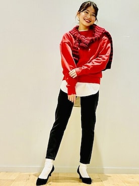 GapJapanさん（レディース・160cm）の冬コーディネート