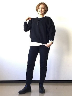 GapJapanさん（レディース・164cm）の冬コーディネート