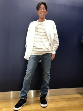 GapJapanさん（メンズ・177cm）の春コーディネート