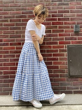 「GAP（ギャップ）のアイテム（トップス）」を使った、GapJapanさん（レディース・155cm）の春コーディネート