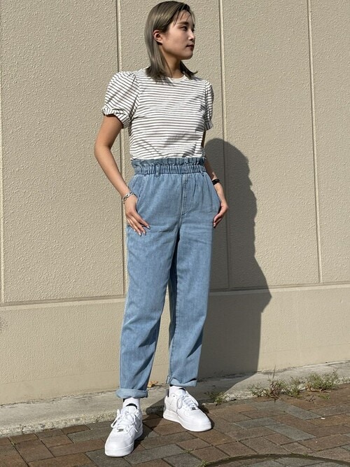 ホワイト パフスリーブ Tシャツ ホワイト パフスリーブ Tシャツ M - メルカリ