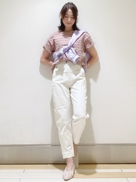 「ボーター」｜GapJapanさん（レディース・161cm）の春コーディネート