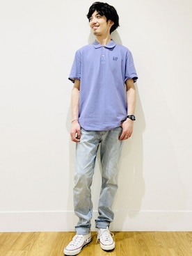 GapJapanさん（メンズ・180cm）の春コーディネート