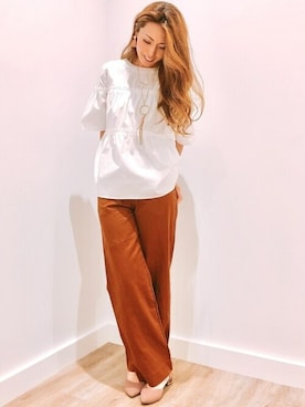 「ルーズフィット」｜GapJapanさん（レディース・159cm）の春コーディネート