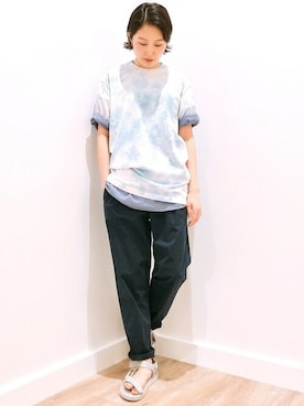 「ルーズフィット」｜GapJapanさん（レディース・162cm）の春コーディネート