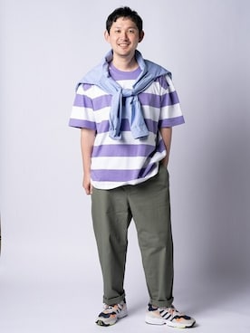「ゆったりシルエット」｜GapJapanさん（メンズ・183cm）の春コーディネート