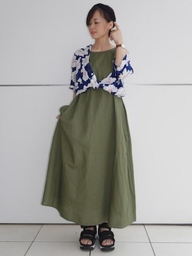 「涼しげ」｜GapJapanさん（レディース・160cm）の春コーディネート