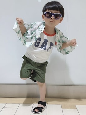 GapJapanさん（キッズ・102cm）の夏コーディネート