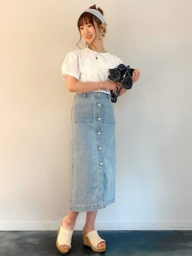 GapJapanさん（レディース・158cm）の夏コーディネート