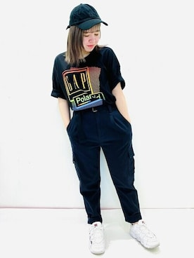 「ウエストイン」｜GapJapanさん（レディース・158cm）の夏コーディネート
