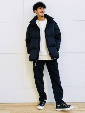 「GAP（ギャップ）のアイテム（ダウンジャケット/コート）」を使った、GapJapanさん（メンズ・178cm）の秋コーディネート