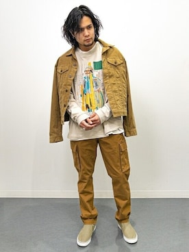 「GAP（ギャップ）のアイテム（ジャケット/アウター）」を使った、GapJapanさん（メンズ・180cm）の冬コーディネート