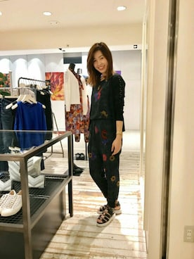 「DIESEL（ディーゼル）のアイテム（つなぎ/オールインワン）」を使った、azzzさん（レディース・170cm）の春コーディネート