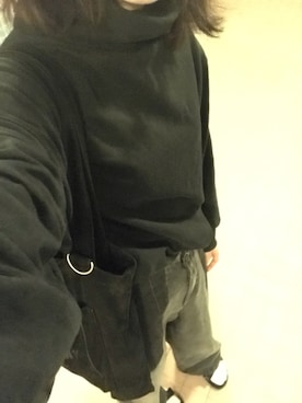 「OPENING CEREMONY（オープニングセレモニー）のアイテム（ショルダーバッグ）」を使った、藍さん（レディース・163cm）の冬コーディネート