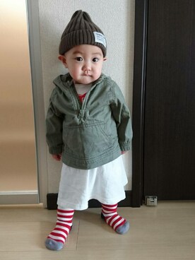 じぇんさん（キッズ・100cm）の冬コーディネート