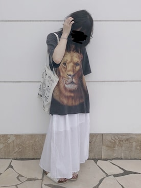 「Lee（リー）のアイテム（シューズ）」を使った、m.さん（レディース・165cm）の夏コーディネート