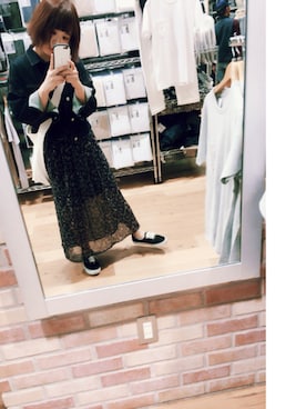 「マーガレット・ハウエル(MARGARET HOWELL)」｜「アイテム（デニムジャケット）」を使った、mmmさん（レディース・157cm）の春コーディネート