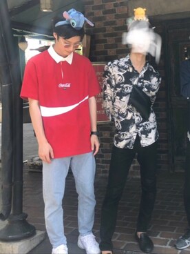「EN ROUTE（アンルート）のアイテム（デニムパンツ）」を使った、Mr.SEAさん（メンズ・180cm）の夏コーディネート