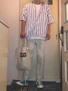 KITHのトートバッグを使った人気ファッションコーディネート - WEAR